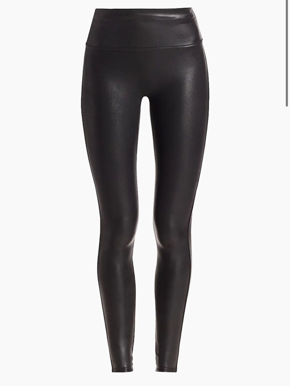 SPANX Black Shimmer Stretch Red Tag High-Waist Leggings New without Tags Med